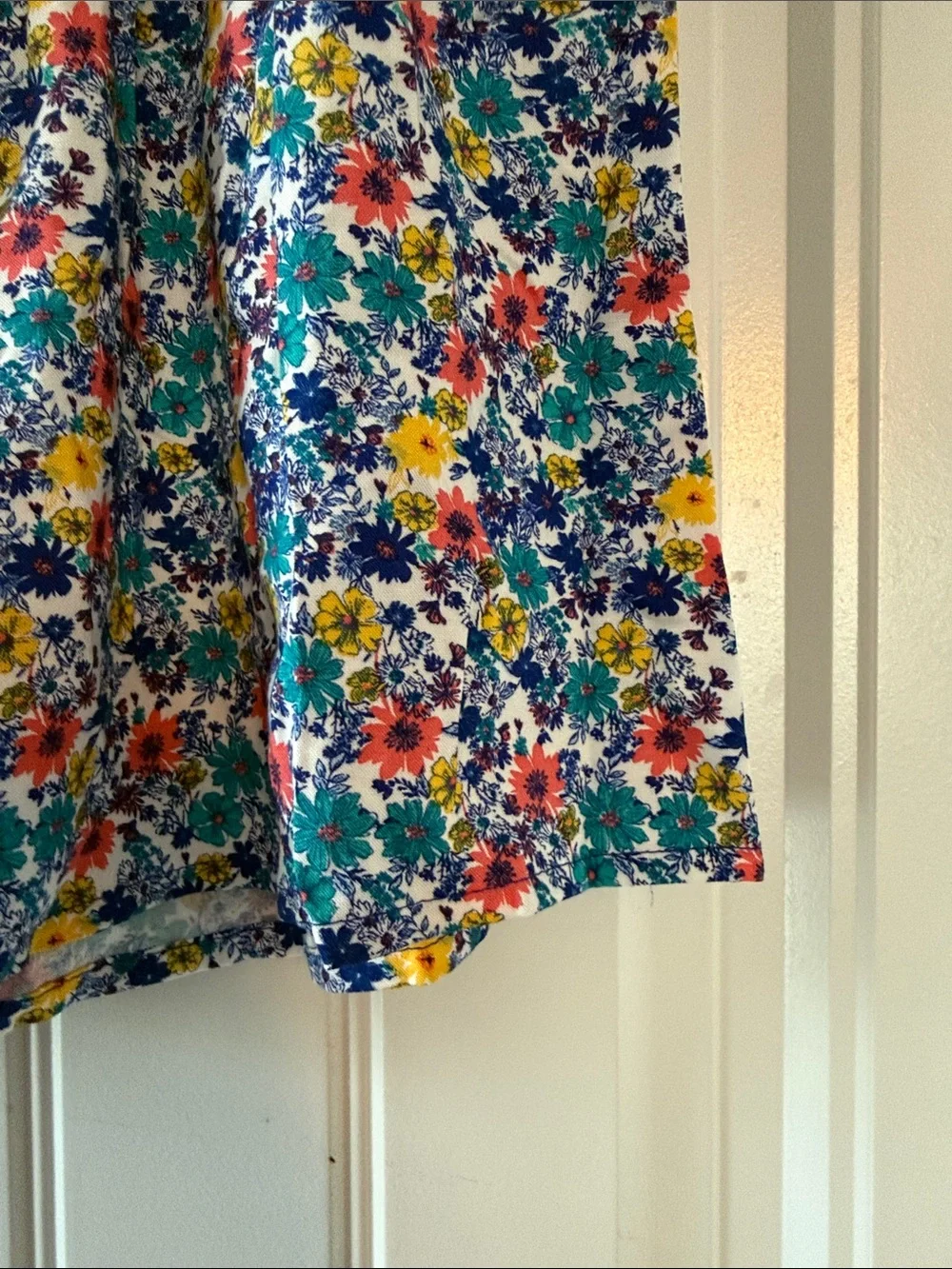 Brand New Old Navy Blue-Trim Floral Skirt